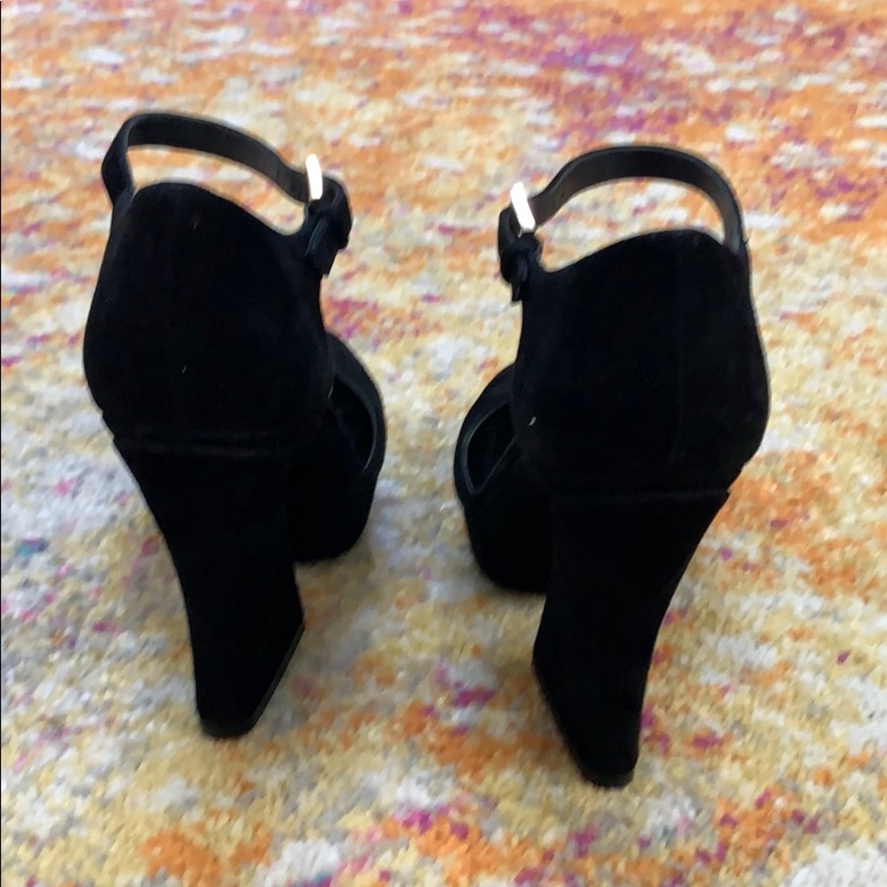 Alice and Olivia Black Seric Heels - Picture 6 of 9